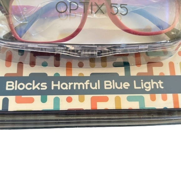 Optic 55 Kids Computer Gaming Glasses Blocks Harmful Blue Light Reduce Glare - Picture 2 of 3